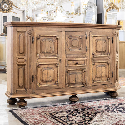 French Country 18th Century Geometric Sideboard – Dated 1776