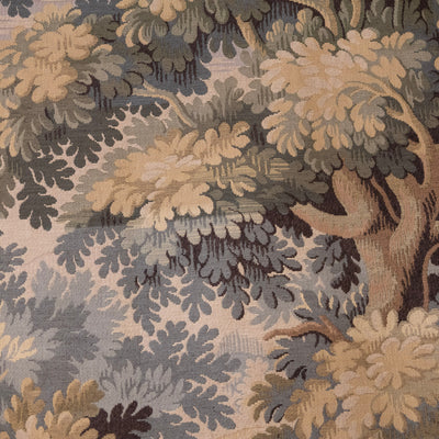Antique French Flemish Nature Landscape Tapestry – Oversized Handwoven Wall Art