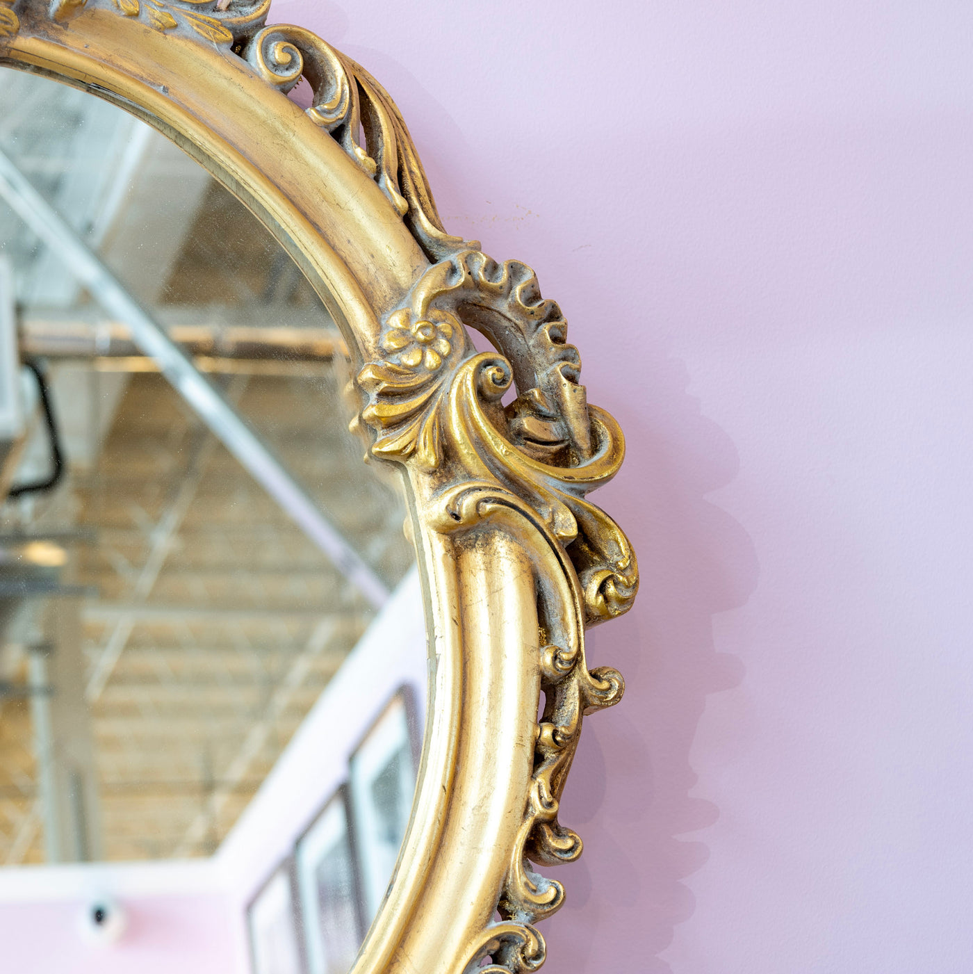 Ornate Gilded Oval Mirror - Ornate Mirror | Le Chateau (Atlanta, GA) • 4