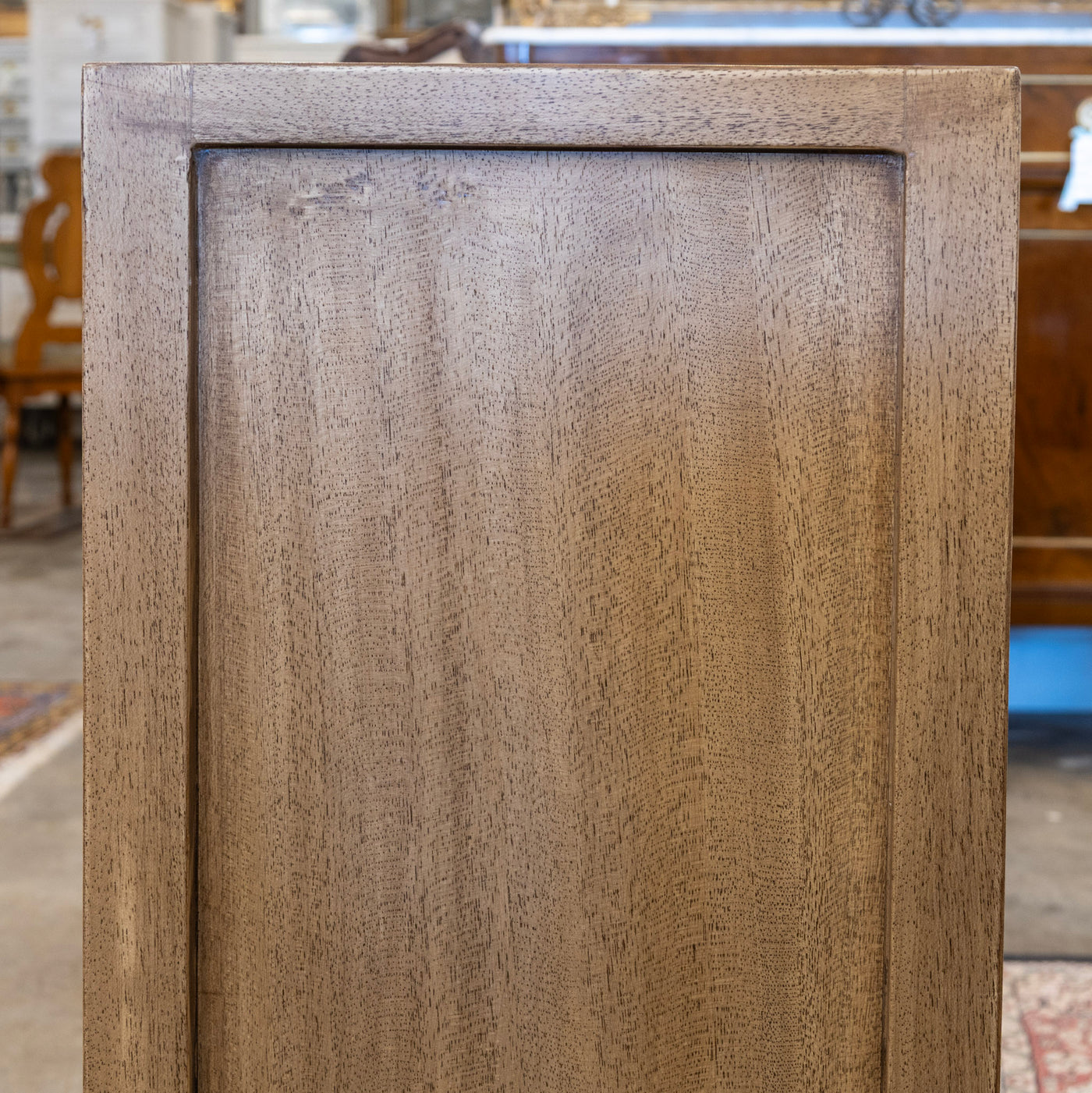 Louis XVI 3-Drawer Nightstand – Light Wood Finish & Tapered Legs