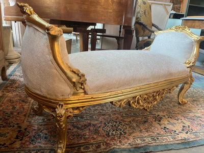 French Love Seat with Detailed Carving