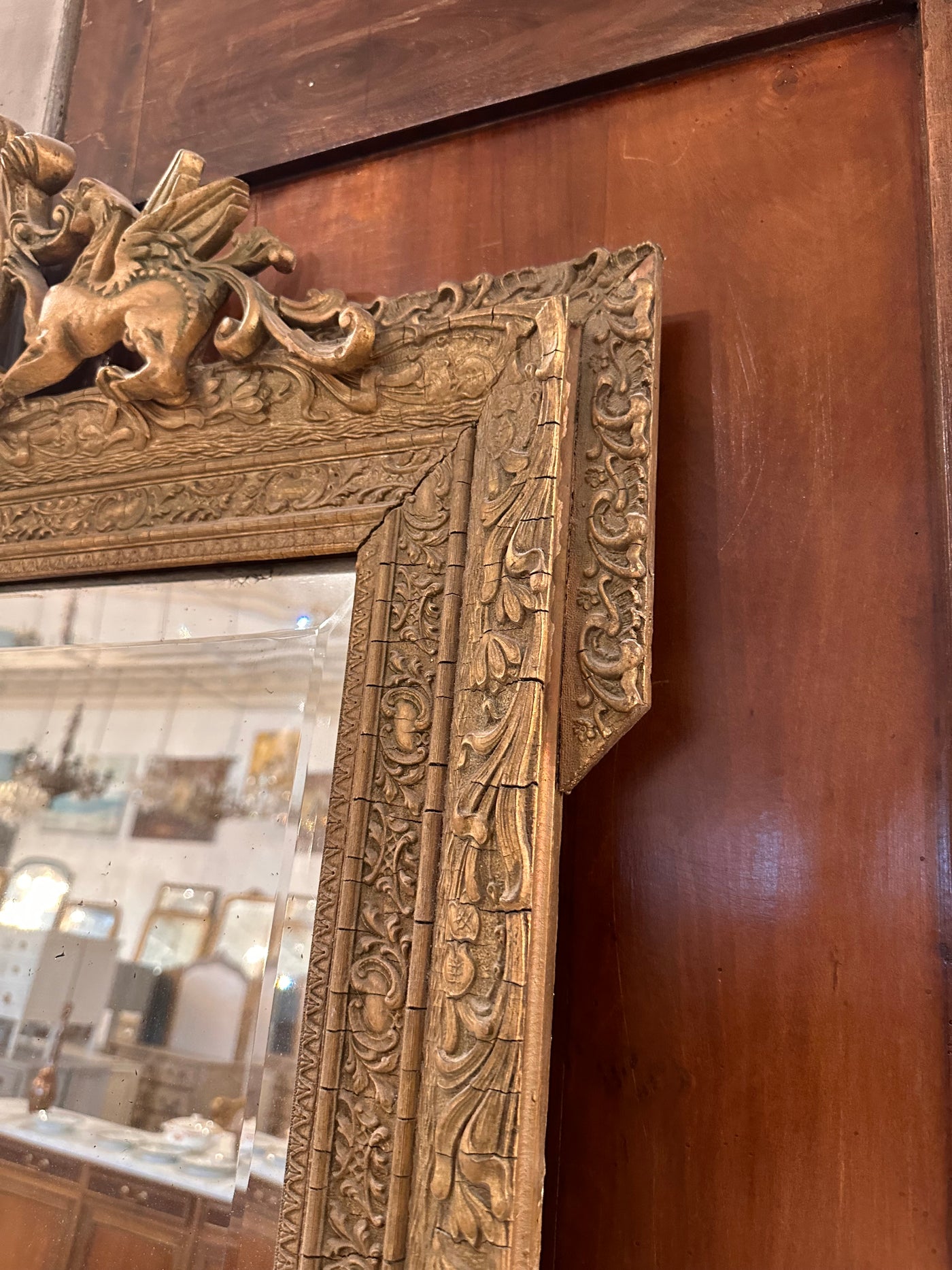 18th Century Beveled Glass Mirror | Le Chateau | European Luxury Furniture in Atlanta