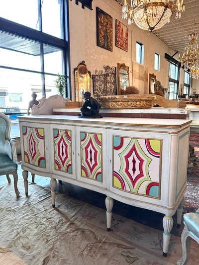 French Hand-Painted Buffet