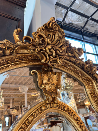 (PAIR) Louis XIV Gilt Beveled Pair of Mirrors | Le Chateau | European Luxury Furniture in Atlanta