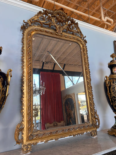 18th Century Heavy Carved Mirror