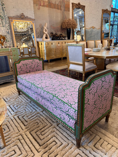 Pink & Green Louis XVI Daybed