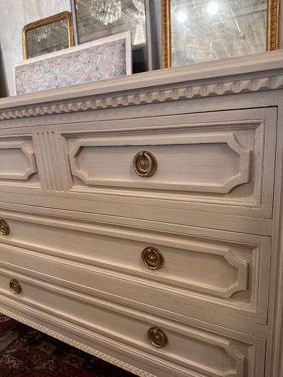 Swedish Chest with Open Trim and Fluting