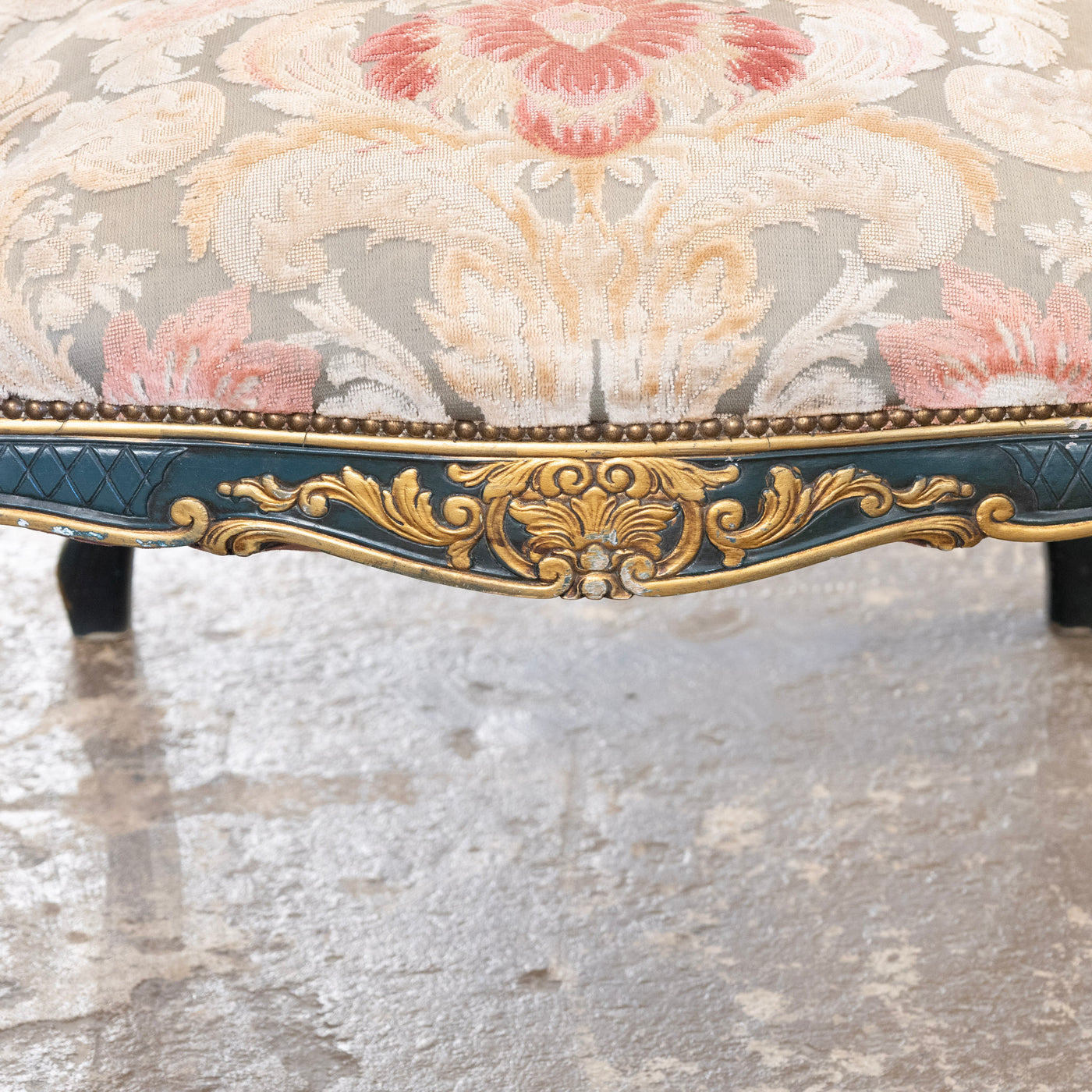 Pair of Louis XV Carved Armchair – Painted Frame with Original Tapestry Upholstery - Arm Chairs | Le Chateau (Atlanta, GA) • 6