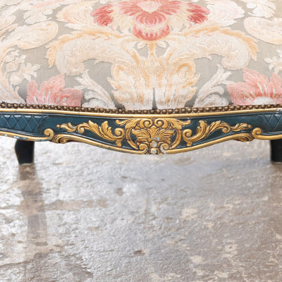 Pair of Louis XV Carved Armchair – Painted Frame with Original Tapestry Upholstery - Arm Chairs | Le Chateau (Atlanta, GA) • 6