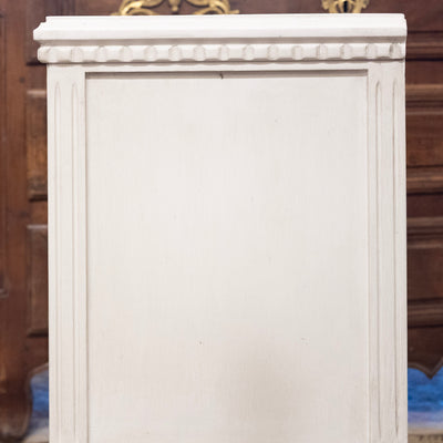 Swedish Painted 2-Drawer Short Nightstand – Antique White