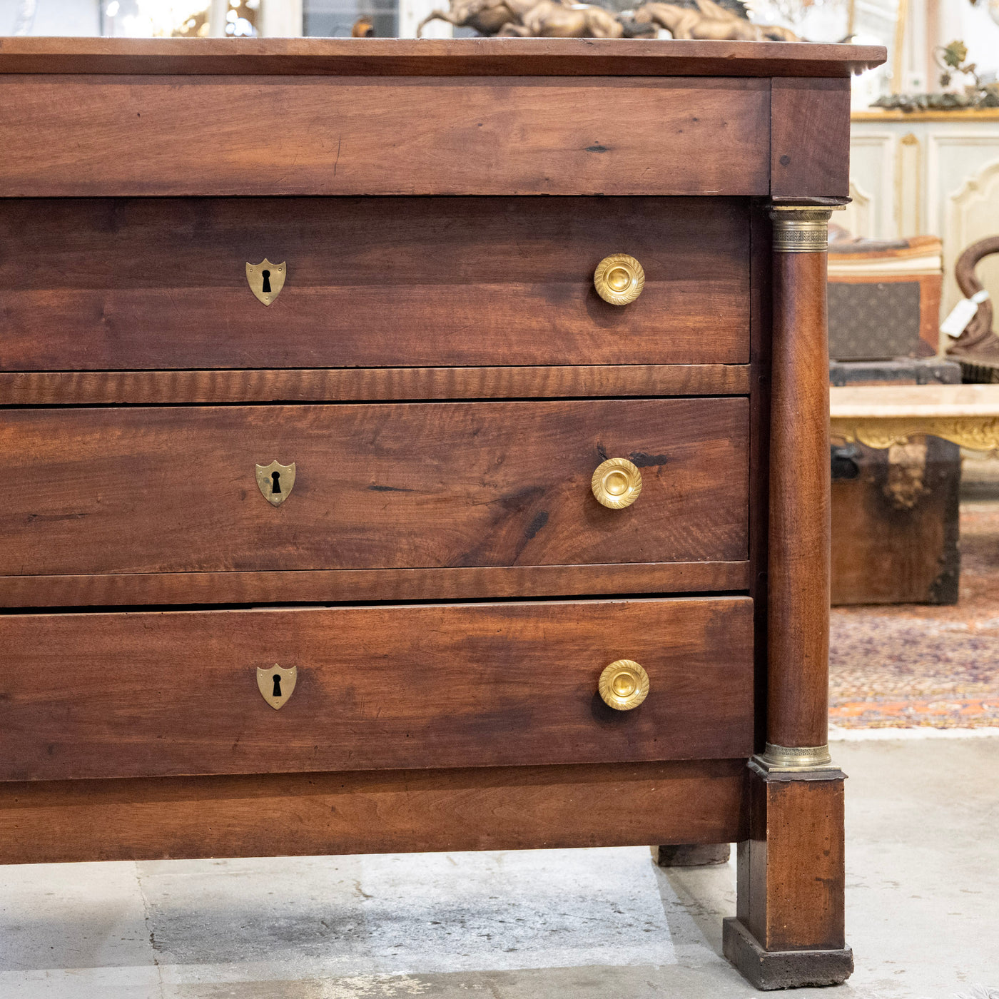 18th Century French Empire Chest with Columns