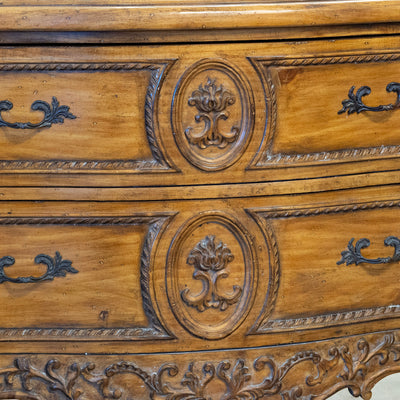 18th-century Louis XV Chest – Ornate Rocaille Carvings