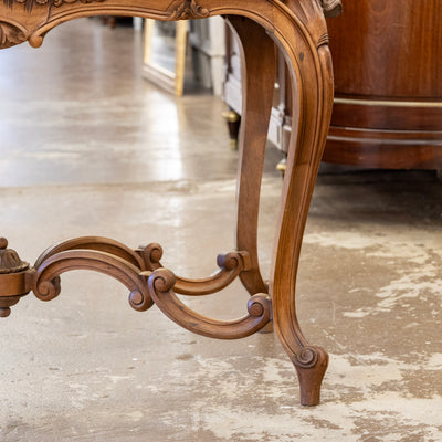 Louis XV Walnut Writing desk – Cabriole Legs & Carved Detailing