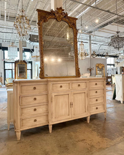 Swedish Dresser with Canted Corners in Natural Wood Finish | Le Chateau | European Luxury Furniture in Atlanta