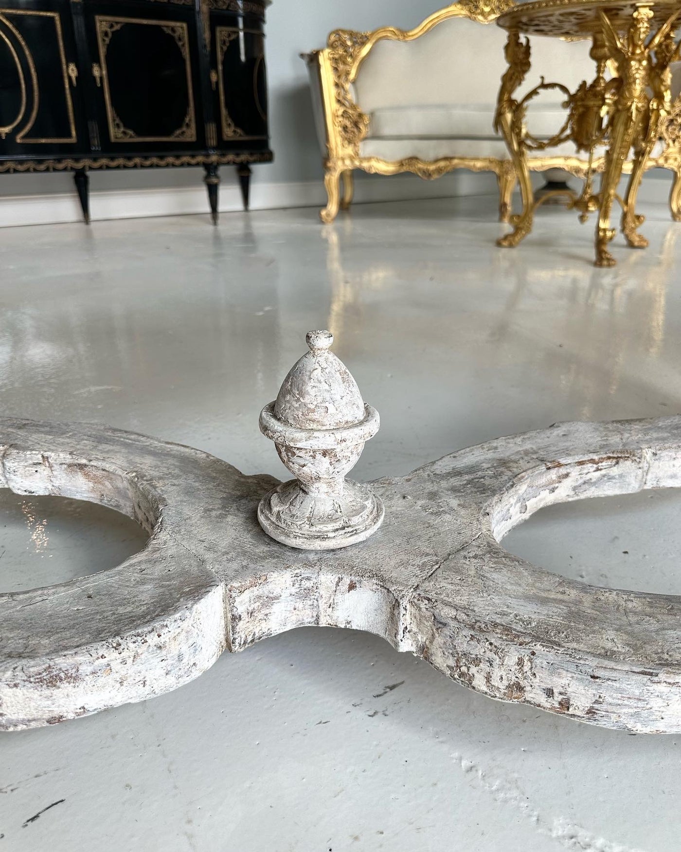 18th Century Whitewash Console Table | Le Chateau | European Luxury Furniture in Atlanta