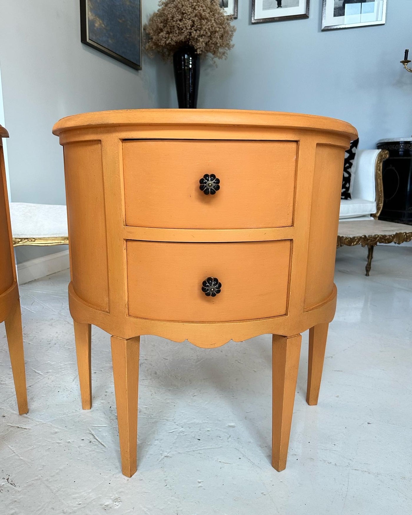 Swedish Orange Demilune Chest