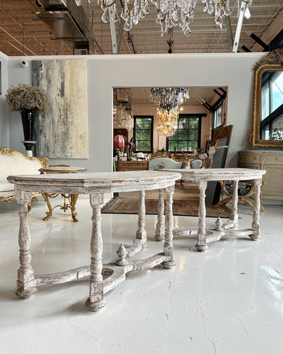 18th Century Whitewash Console Table | Le Chateau | European Luxury Furniture in Atlanta