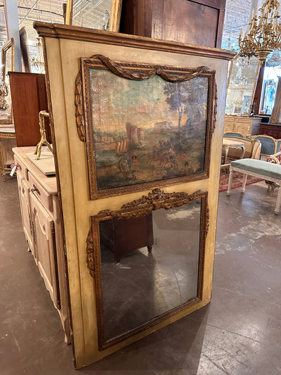 French Trumeau Mirror with Swag | Le Chateau | European Luxury Furniture in Atlanta