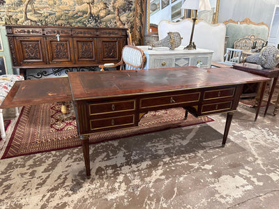 Antique French Louis XVI Pull-Out Desk with Leather Top | Le Chateau | European Luxury Furniture in Atlanta