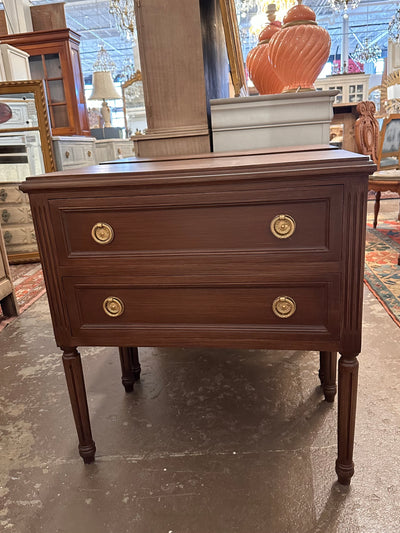 2 Door Nightstand with Painted Stain