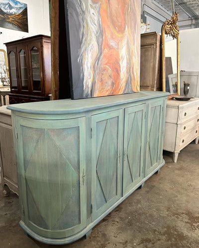 Swedish Demilune Sideboard in Textured Finish