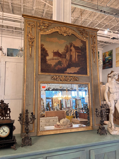 Original Antique French Trumeau Mirror | Le Chateau | European Luxury Furniture in Atlanta