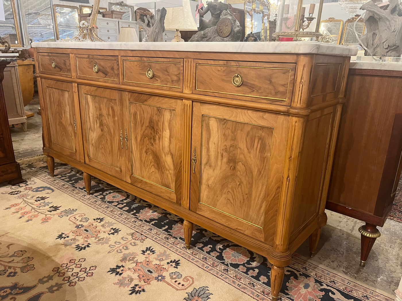 Louis XVI Sideboard with Marble Top