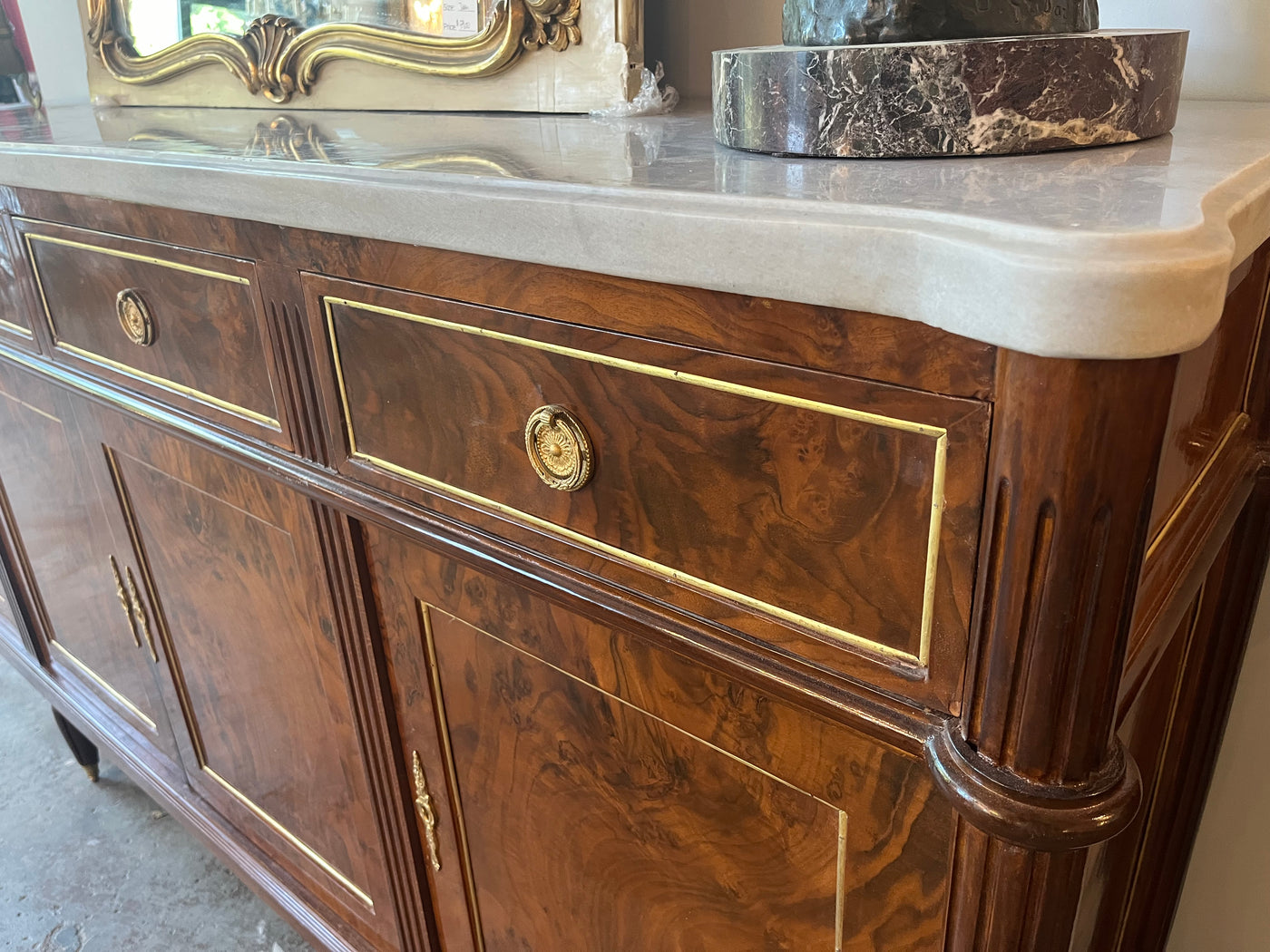 Louis XVI Sideboard with Marble Top