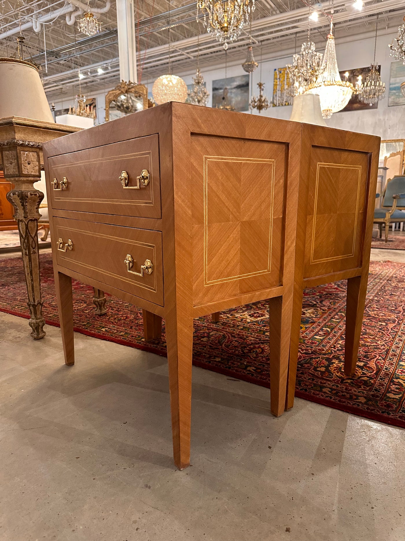 Art Deco Wood Grain Chest