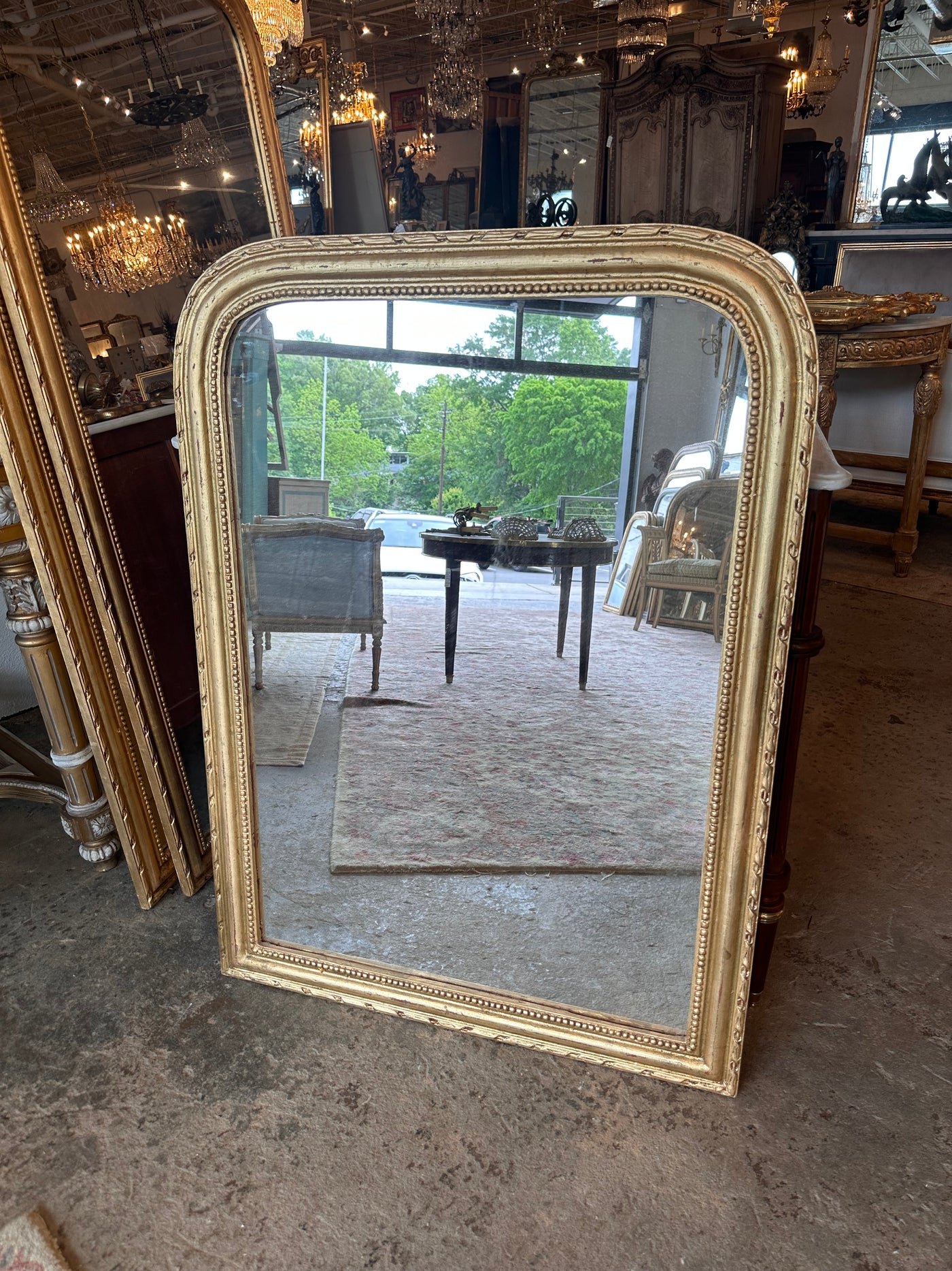 Beaded & Roped Trim Louis Philippe Mirror