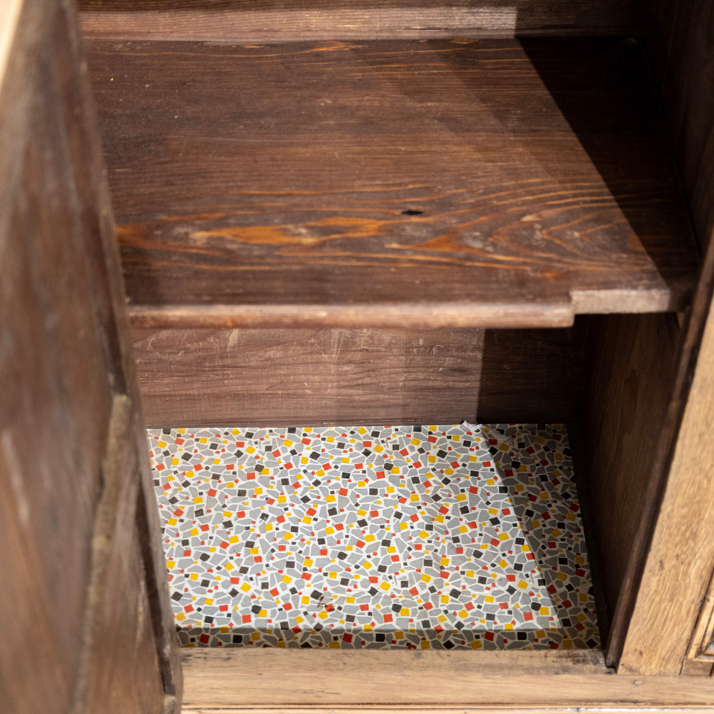 French Country 18th Century Geometric Sideboard – Dated 1776