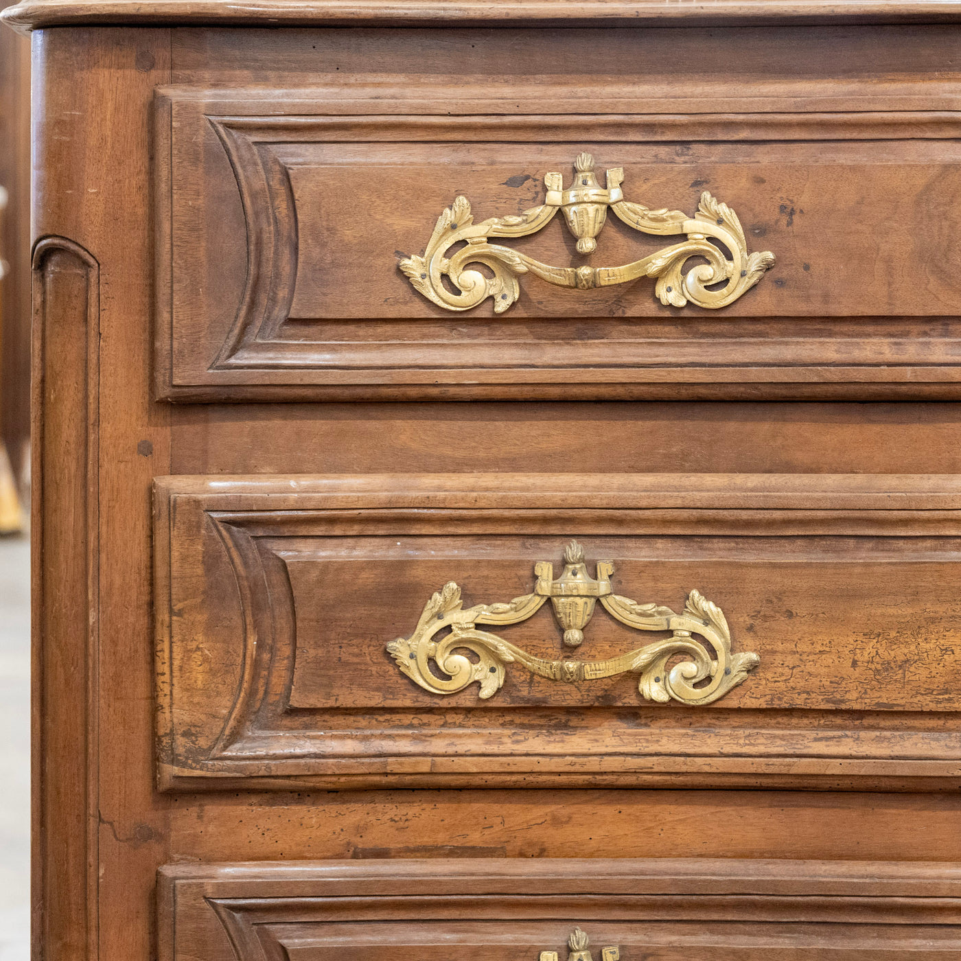 18th Century French Louis XV Chest – Brass Ormolu Mounts