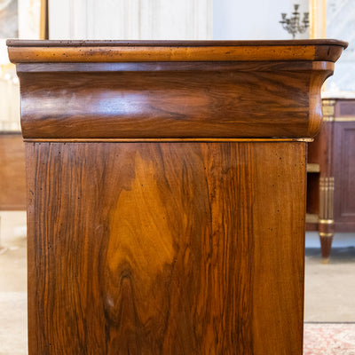 Louis Philippe Marbled Burl Wood Chest – Ornate Pulls