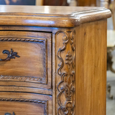 18th-century Louis XV Chest – Ornate Rocaille Carvings