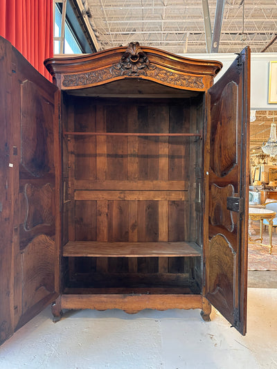 18th Century Walnut Armoire | Le Chateau | European Luxury Furniture in Atlanta