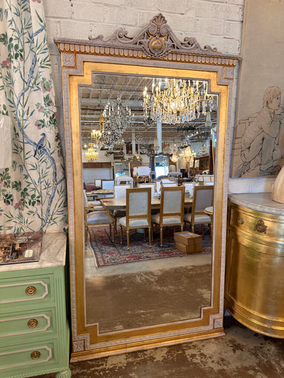 French Floor Length Ornate Mirror