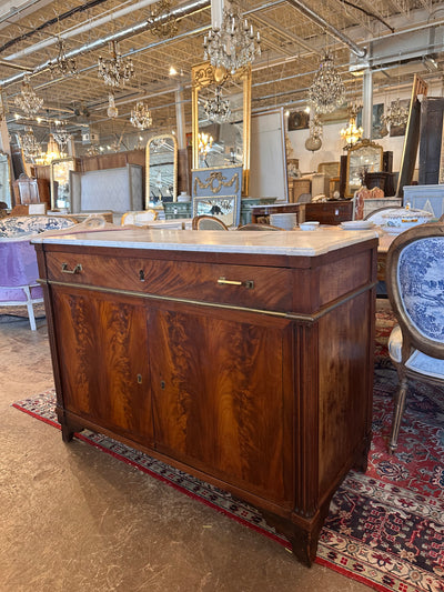 19th Century Marble Top French Buffet