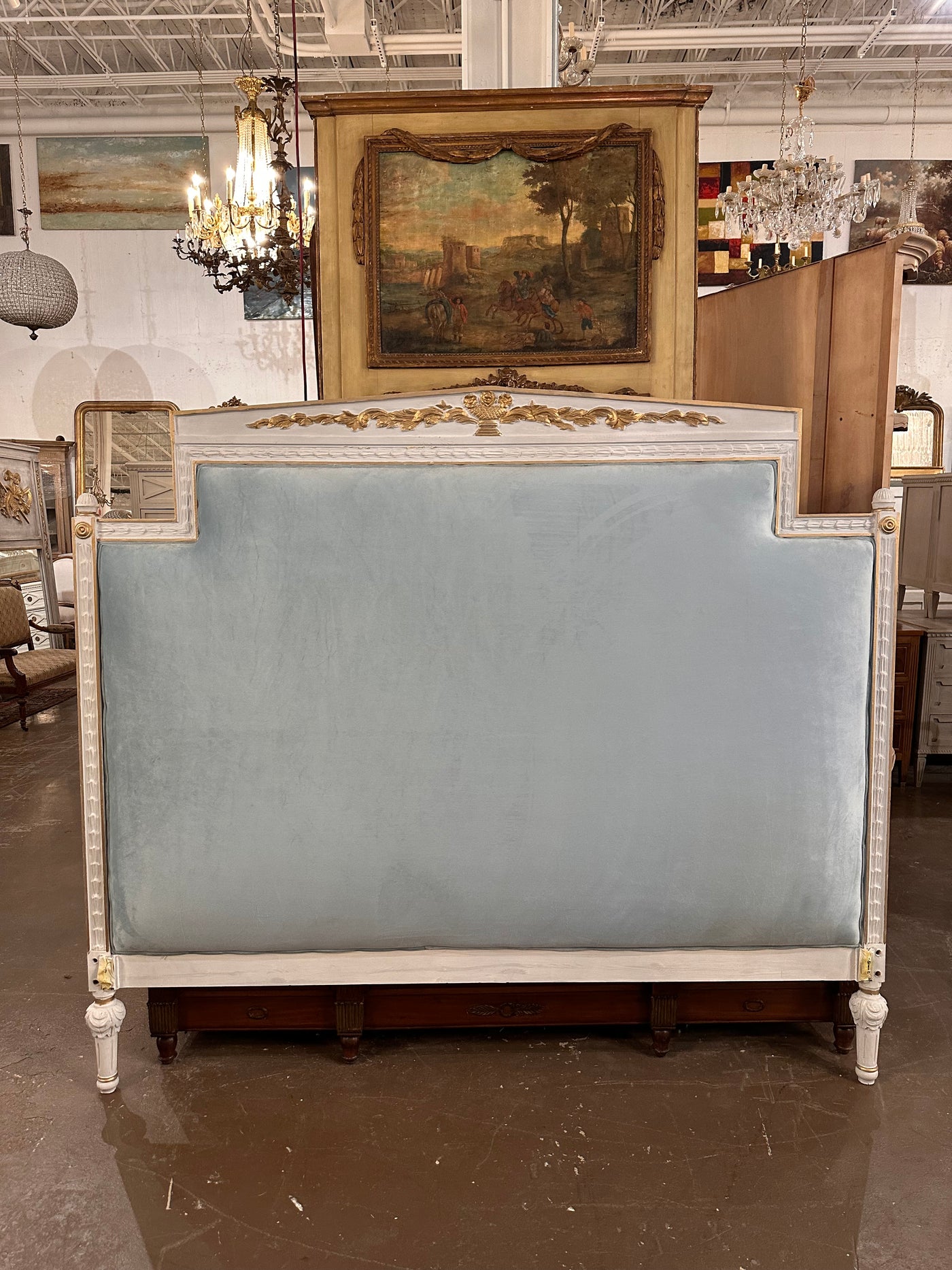 King Size Upholstered Headboard | Le Chateau | European Luxury Furniture in Atlanta