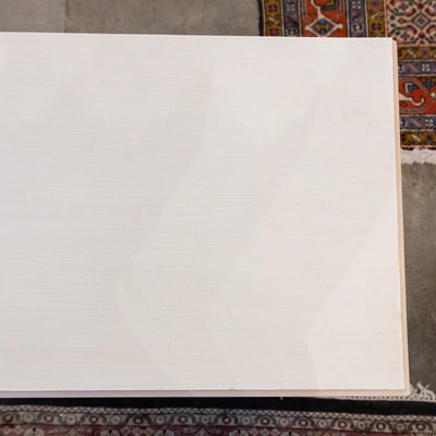 Swedish 2-Drawer Chest in Antique White – Pink Carved Floral Motifs