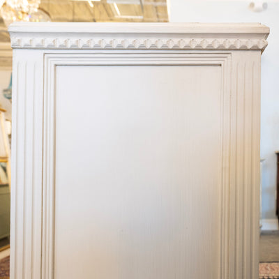 Swedish Four-Door Sideboard –  Lattice Carved Detail in Dove White