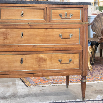 Louis XVI 18th Century Chest – Wood with Black Marble Top