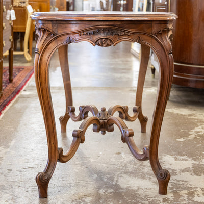 Louis XV Walnut Writing desk – Cabriole Legs & Carved Detailing
