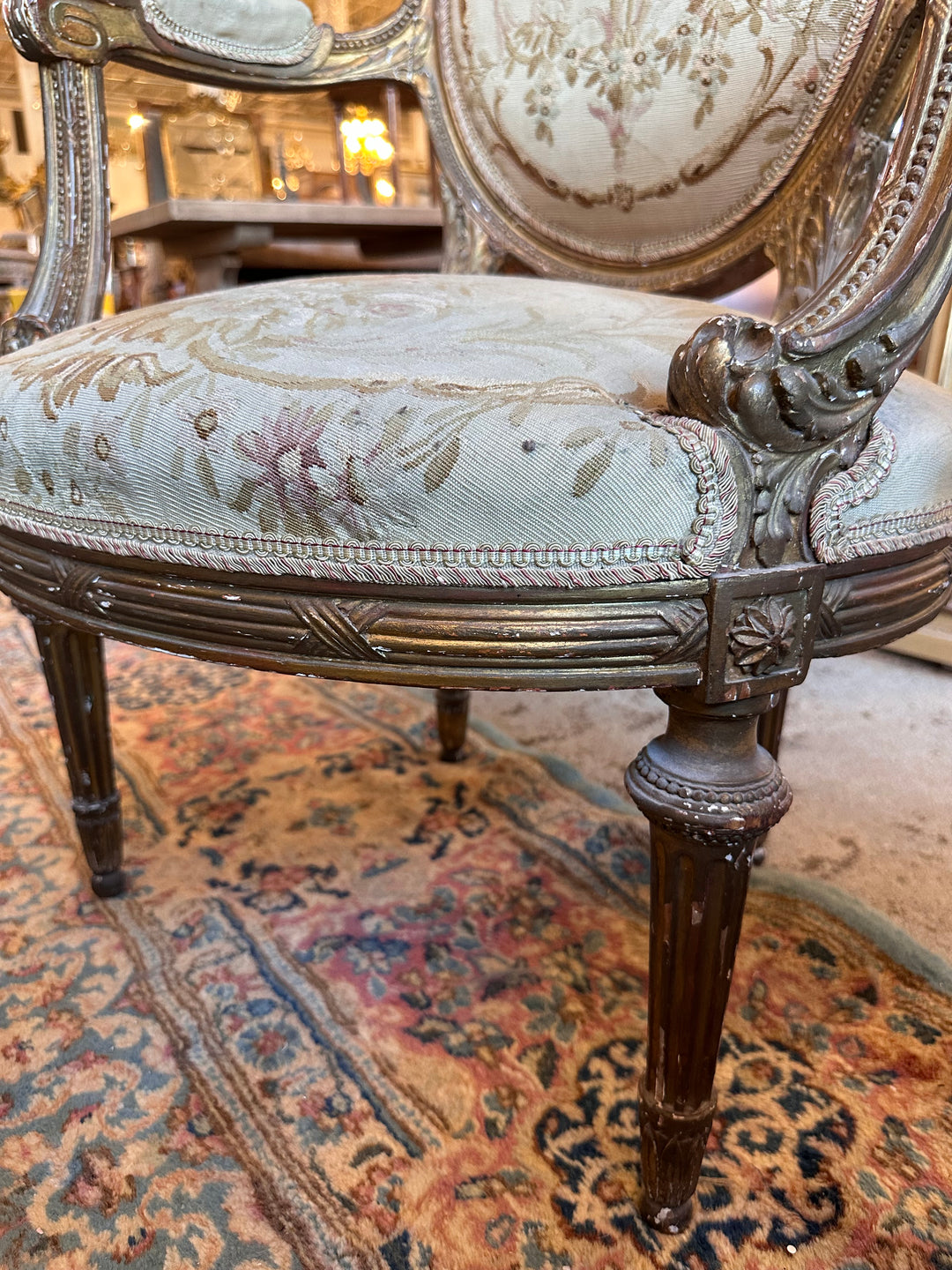Original Antique French Aubusson Tapestry Furniture Set – Le Chateau