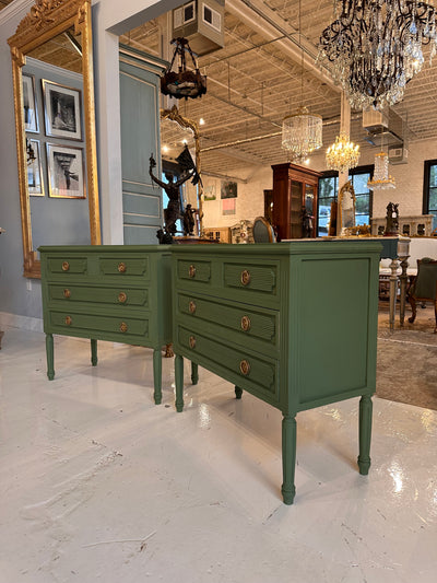 Swedish Nightstand in Palace Green