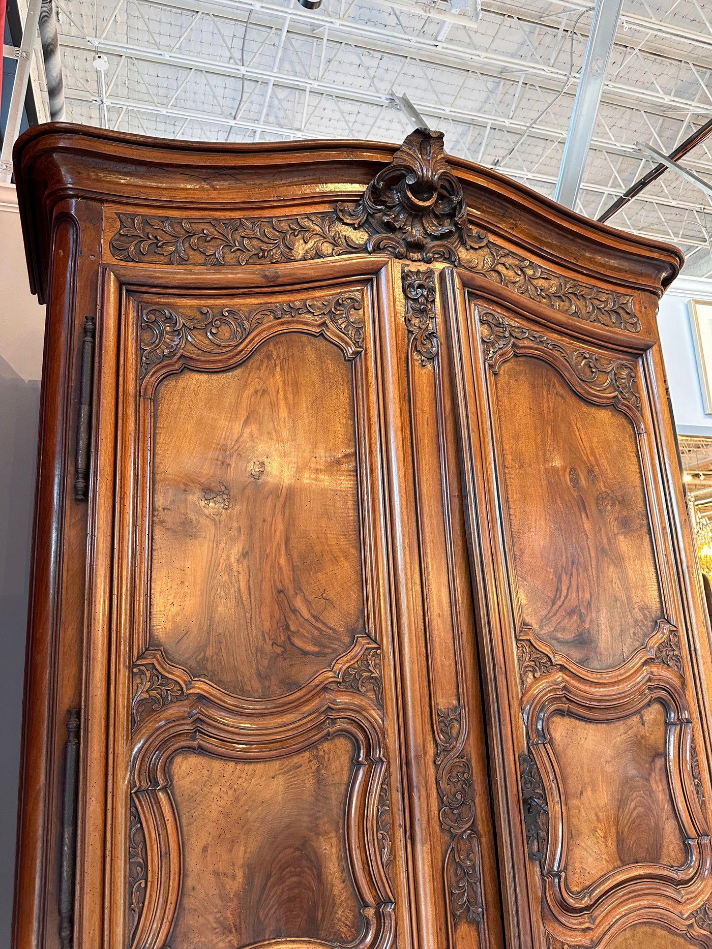 18th Century Walnut Armoire | Le Chateau | European Luxury Furniture in Atlanta