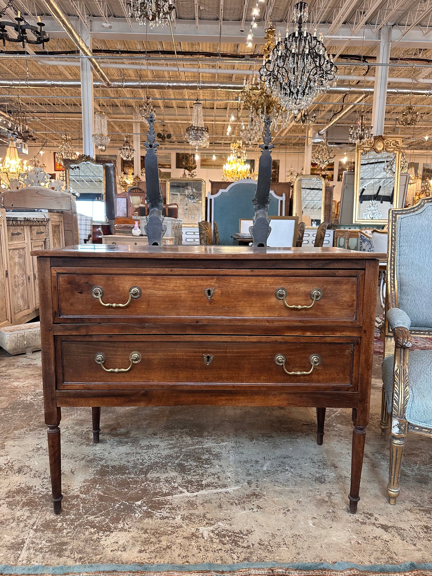 18th Century 2 Drawer Louis XVI Chest