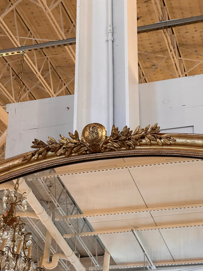 18th Century Ornate French Mirror with Beaded Trim