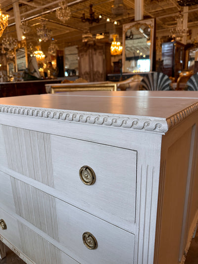 Rope Swirl Trim & Reeded Swedish Chest | Le Chateau | European Luxury Furniture in Atlanta