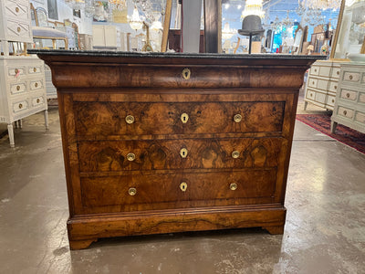 Louis Philippe Chest with Black Marble Top