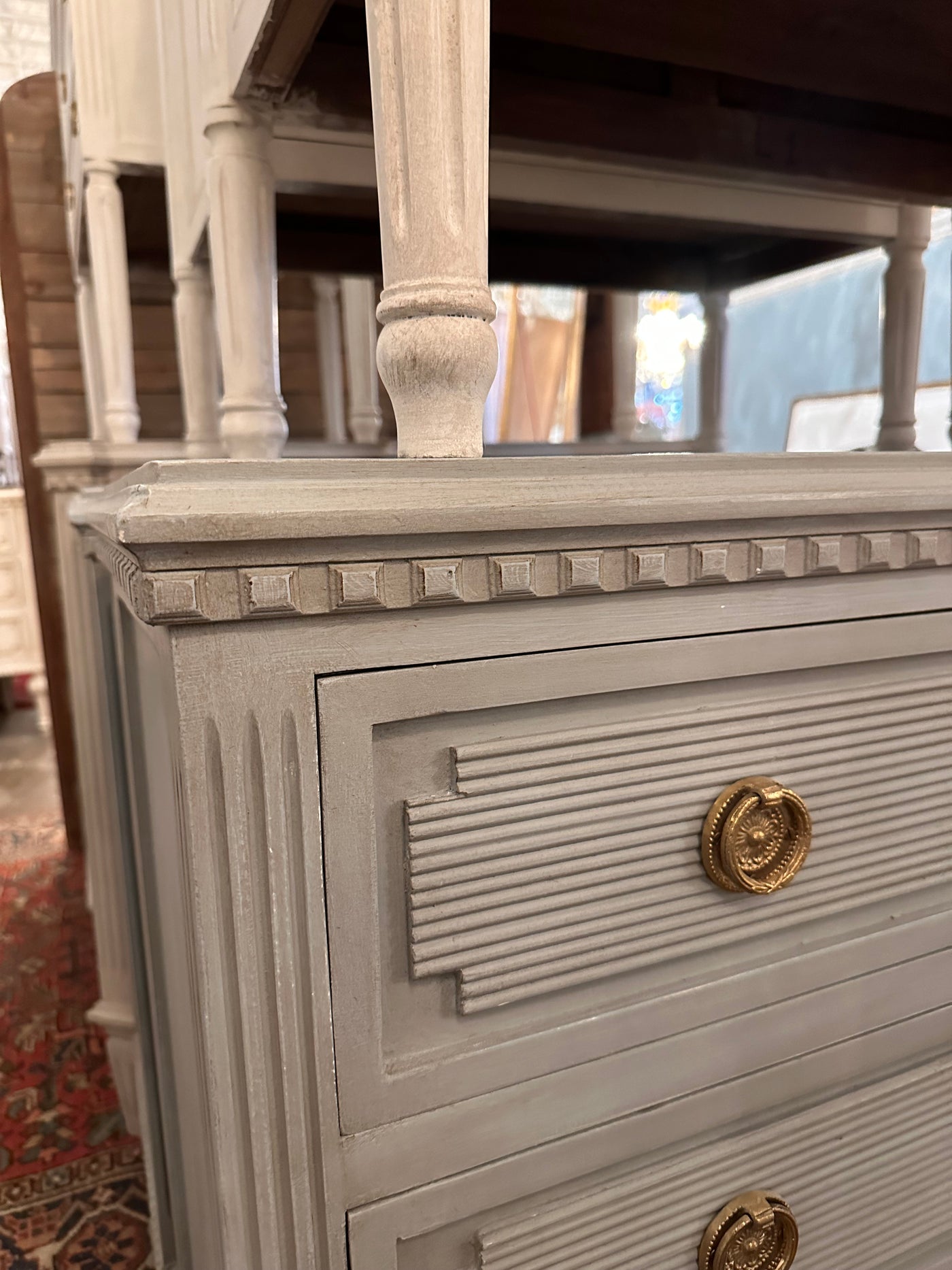 Swedish Chest with Reeded Block Detail